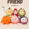 Fruit Fun Peach Mangosteen Durian Persimmon Doll Plush Toy Aromatherapy Bean Bag Doll Cute Cloth