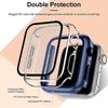 Tempered Glass+cover For Apple Watch Accessories 44mm 41mm 45mm 40mm 42mm Screen Protector Apple watch Case serie 9 4 5 6 SE 7 8 7