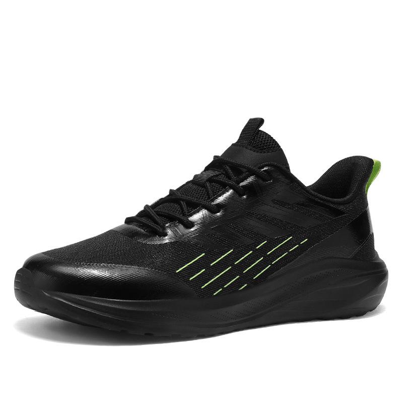 Мужская обувь весна и осень черные сетчатые кроссовки мужские повседневные легкие уличные для бега путешествий