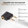 Adapter 3.5mm Gold-Plated Jack Stable Compact Design Easy To Carry Portable Headphone Adapter Accessories