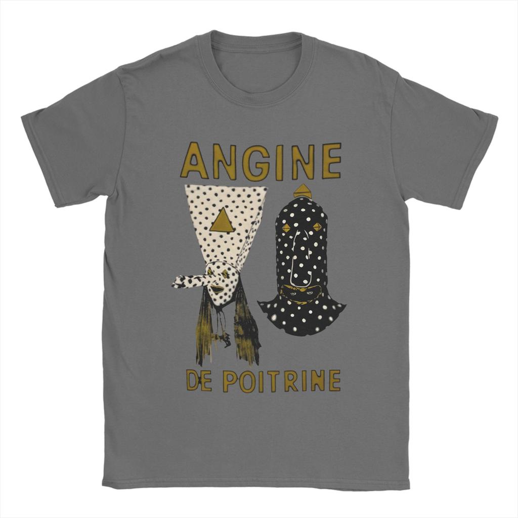Angine De Poitrine T Shirt Summer Pure Cotton T Shirts For Unisex Loose Tee Shirt Short Sleeve Funny Tops