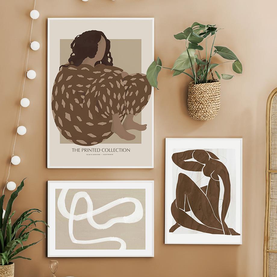 Абстрактные линии девушка геометрическая птица Пикассо Матисс настенная живопись холст картины постеры и принты настенные панно для декора гостиной