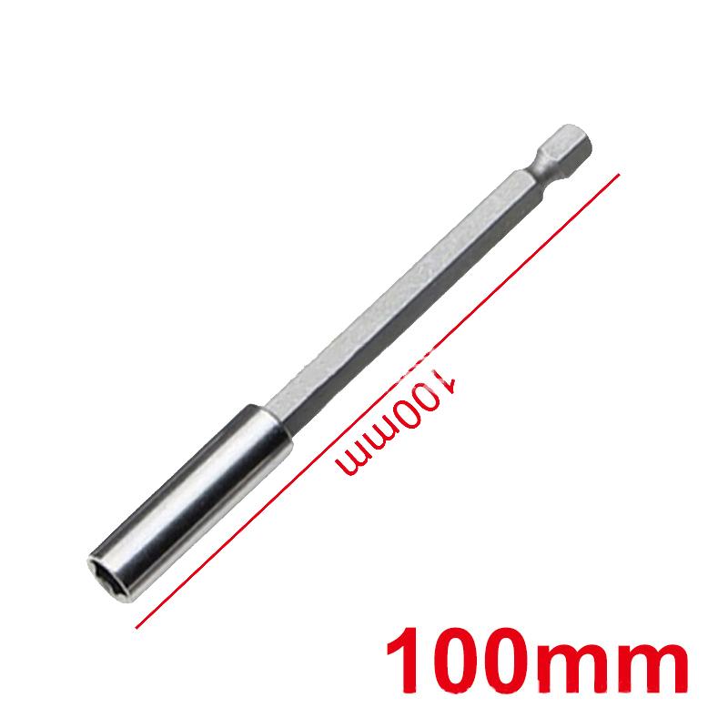 Hexagonal Handle Extended Connecting Rod Magnetic Screw Bits Extension Rod Long Handle Screwdriver Tip Holder Non-Slip Hand Tool