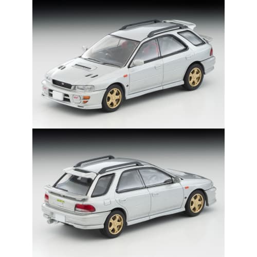 TOMYTEC Tomica Limited Vintage Neo LV-N281c Subaru Impreza Pure Sports Wagon WRX STi Ver.V Silver 1998 Model (Assembled)