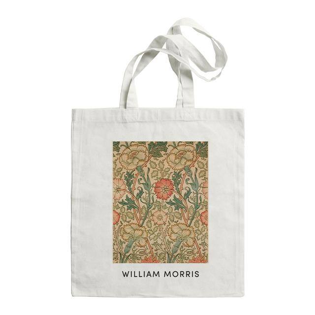 Сумка-тоут для покупок, винтажная сумка с листьями и цветами, Уильям Моррис, многоразовая сумка на плечо, складная модная холщовая сумка для покупок большой вместимости