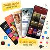 Telephone Portable OUKITEL C68 Plus 24GO+512GO Écran 7.2" 6000mAh Smartphone Débloqué 64MP Téléphone Android 15 Double SIM/NFC Noir