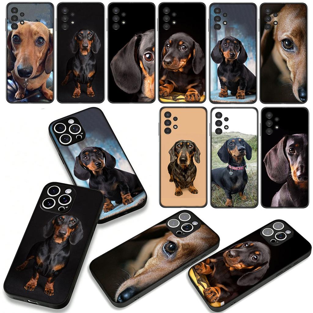Phone Cover for Samsung Galaxy A07 A13 A12 A14 A23 A42 A50 A51 A52 A53 A70 A71 A72 A21S A04 Note 20 9 8 10 Case Dachshund Dog