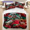 Portugal's Triumph Football Glory Three-piece set (1 * duvet cover + 2 * pillowcase, without core) Bedding set Soft and comfortable
