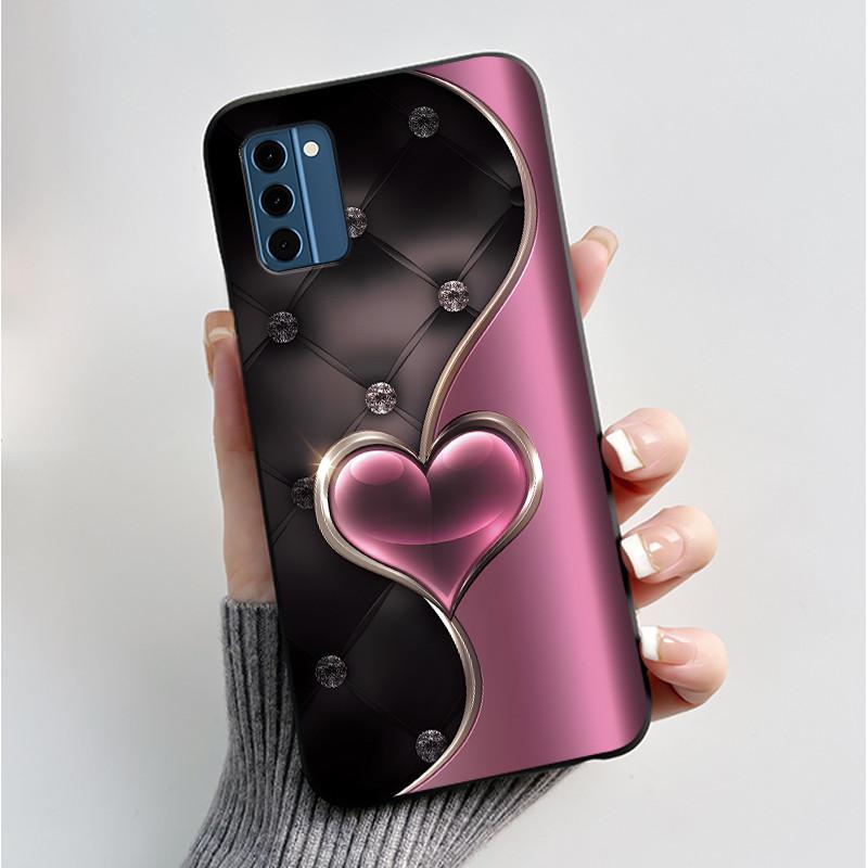For Nokia C300 Case Luxury Fashion Butterfly Flower Black Soft TPU Silicon Back Cover For Nokia C300 C 300 NokiaC300 Phone Cases