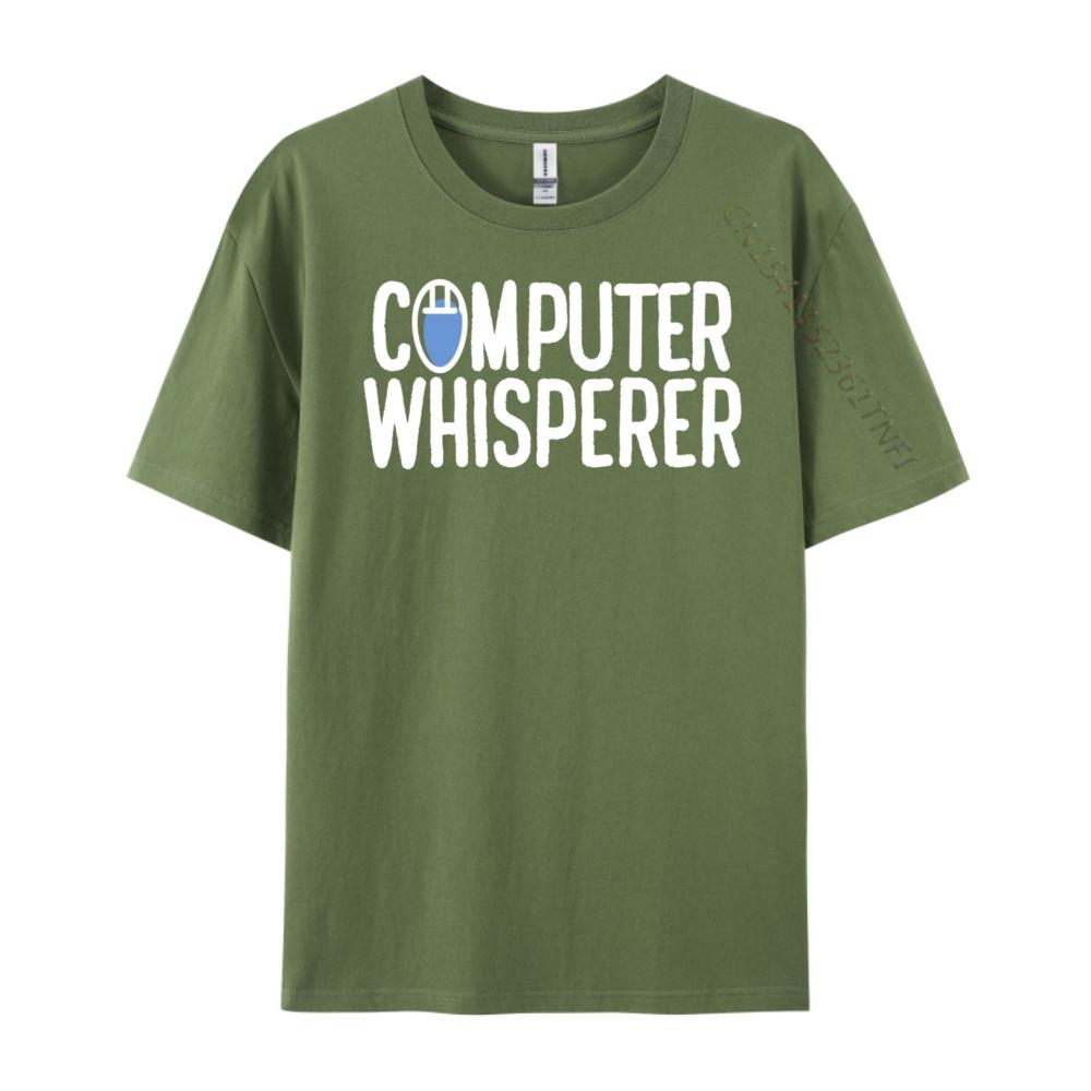 Pc Nerd Techie It Technician Computer Whisperer Blue And White Graphic T Shirts Women Classic Funny Gifts Big Size