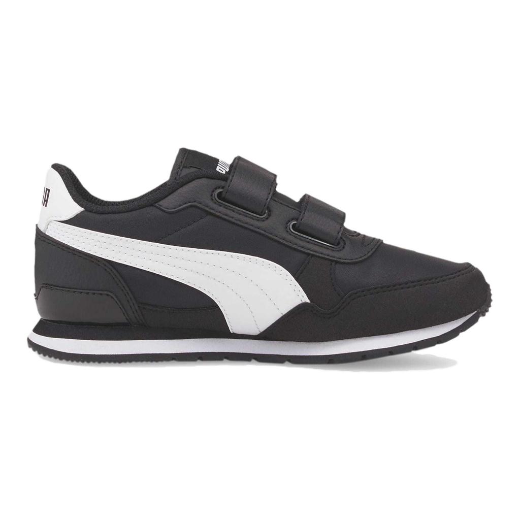 Puma ST Runner v3 Nylon Little Kid 'Black White'