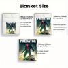 Predator 2D Flat Pattern Flannel Blanket High quality All Seasons Warmth and Comfort Perfect for Christmas Gifts.SMT0917043