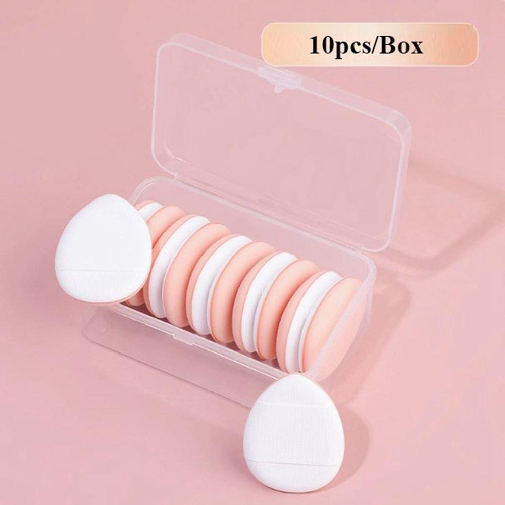 6/10pcs Mini Air Cushion Powder Puff Dual-Use Mixed Sponge Cosmetic Puff New Finger Cushions