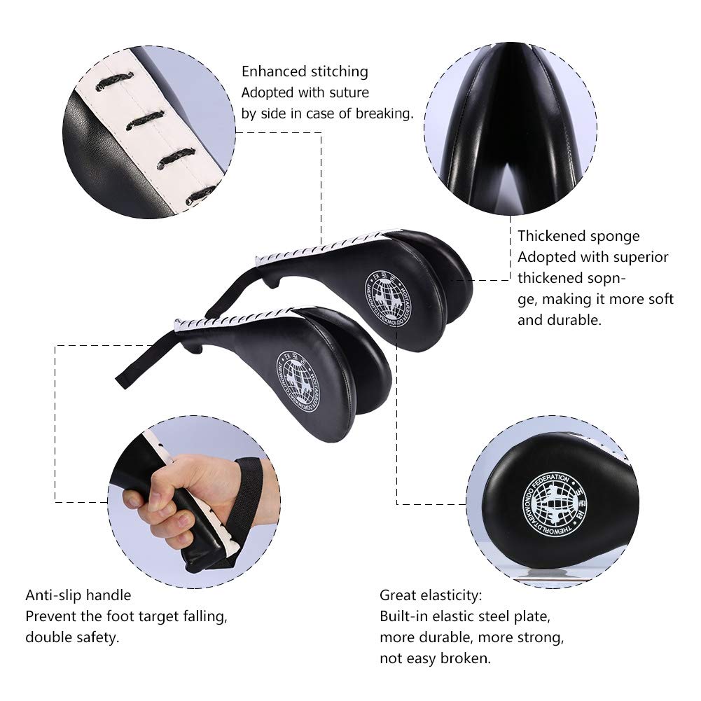 1 Pair of Target Hand Taekwondo Kick Punching Mitts for Martial and Training Pads, Mitts, Pads, Taekwondo, Arts, Karate, Boxing,