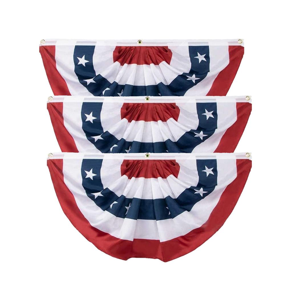 День независимости Наружное украшение Патриотический американский флаг США. плиссированный