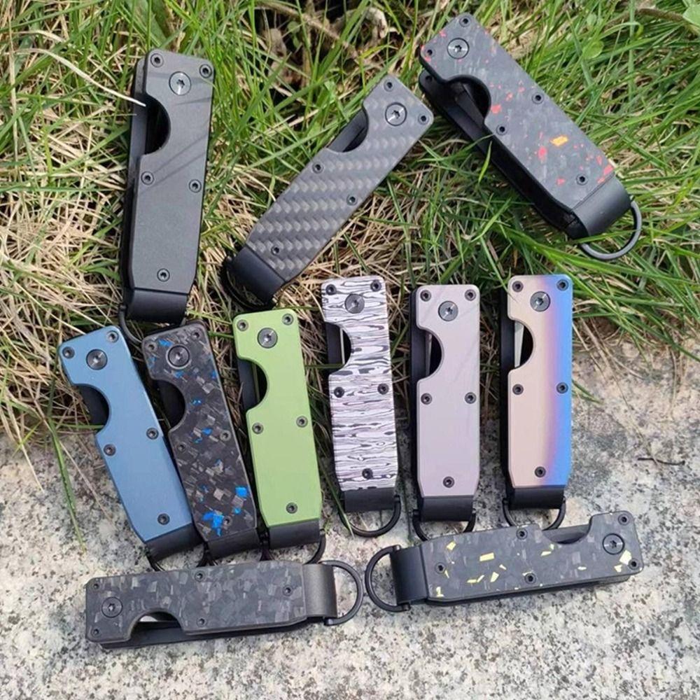 Вмещает 2-6 ключей Металлический органайзер для ключей Чехол-держатель для ключей из углеволокна для ключей длиной менее 6,2 см