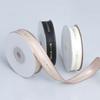 Crafting Elegant Multifunction 1.5cm Gold Ribbed Ribbon Ribbon Baking Cake Holiday Gifts Flower Bouquet Gift Box Packaging Ribbon Home Decoration
