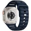 Спортивный силиконовый ремешок для Apple watch Ultra 2 ремешок 49 мм 45 мм 44 мм 42 мм correa smartwatch браслет iwatch Series 9 8 7 6 5 SE
