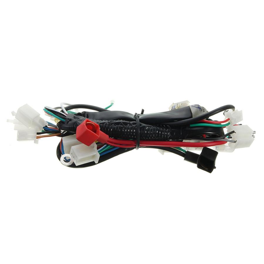 Electric Start Wiring Harness - Motorcycle Wiring Harness for Pit Bike ATV Quads