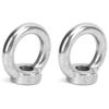 2pcs Eye Nuts Stainless Steel Lift for Ocean Industry Yachts Speedboats Motor Boats Passenger ShipsM16 700kg Load