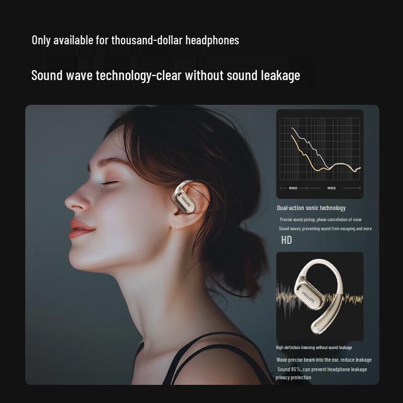 Philips TAT3739 Wireless Bone Conduction Sports Headset