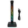 Подставка для игровой гарнитуры RGB с 2 портами USB, телефоном, мышью, камерой, настольной вешалкой для гарнитуры, 9 режимов подсветки RGB