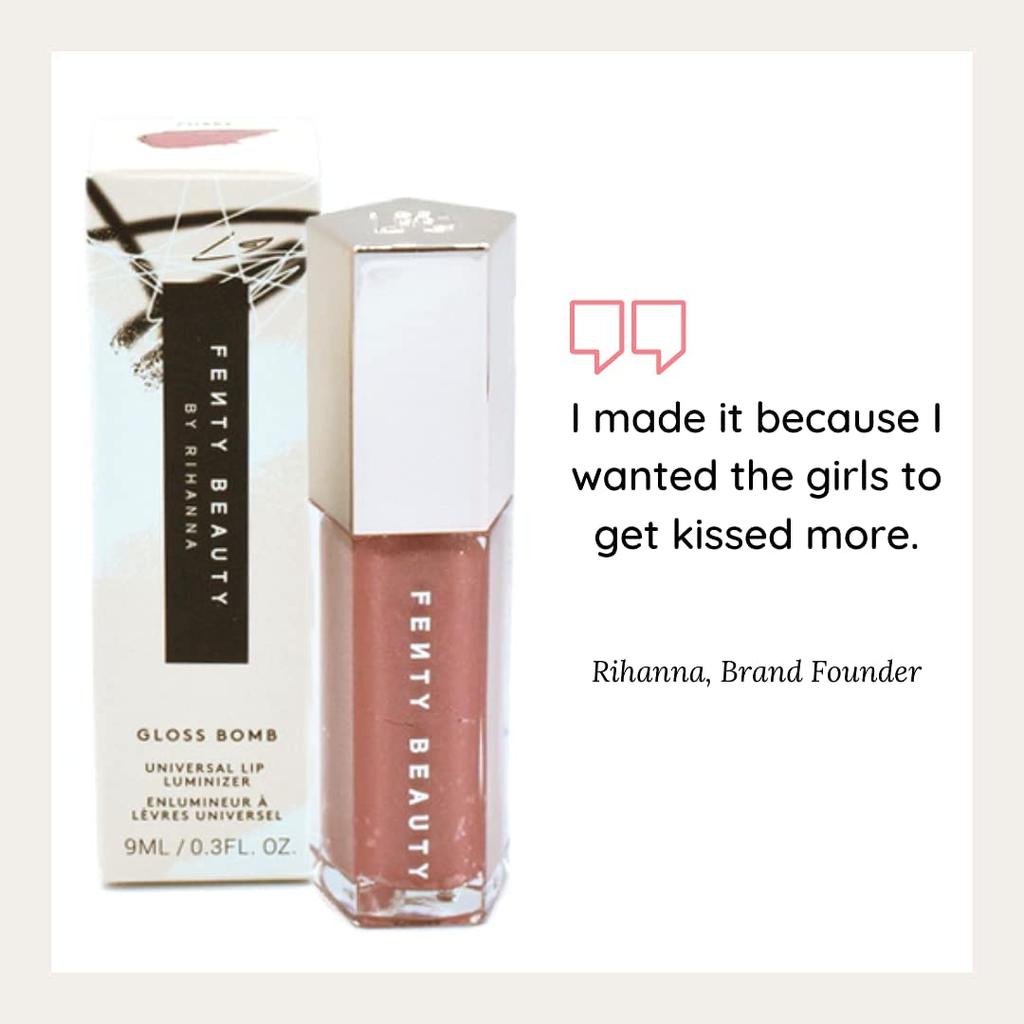 FENTY BEAUTY BY RIHANNA Блеск для губ Universal Lip Luminizer - FUSSY - Мерцающий розовый 9 мл (х 1)