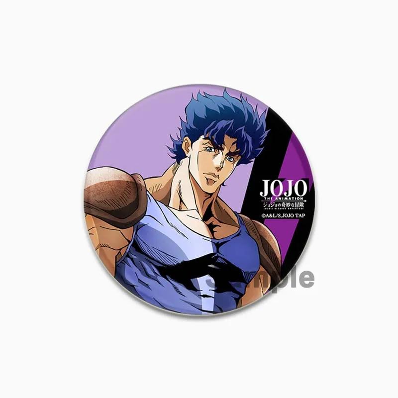 32/44/58 мм JoJo's Bizarre Adventure Значок для рюкзаков Круглые пластиковые эмалированные значки и броши Креативный значок в виде мультяшной фигурки Подарки