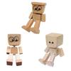Shaking Wooden Man Figurine Handmade Shaking Feet Wooden Doll Car Dashboard Desktop Decoration Ornament