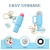 Mini Cup Keychains for Stanley Cup Accessories Cute Tumbler Lip Balm Storage Box Women Purse Backpack Decor Holder Ornaments