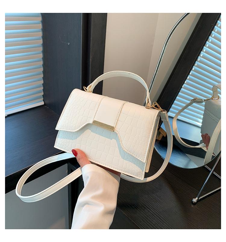 Модная и популярная сумка-мессенджер с рисунком крокодила, женская сумка через плечо, летняя универсальная маленькая квадратная сумка 2024 года