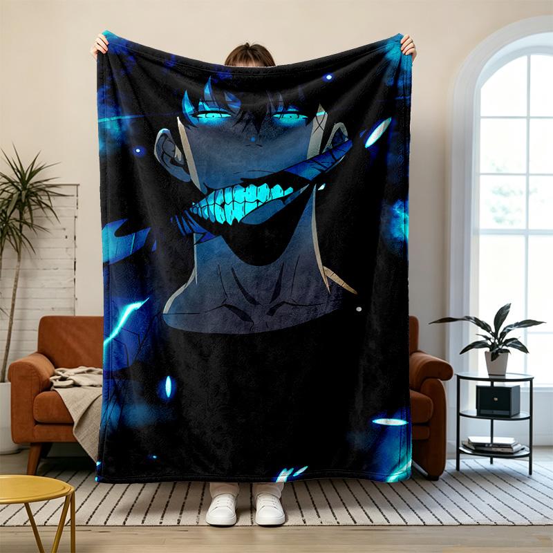 Solo Leveling Soft and comfortable flannel Suitable for sofas living rooms outdoor camping travel and also makes a great anniversary gif