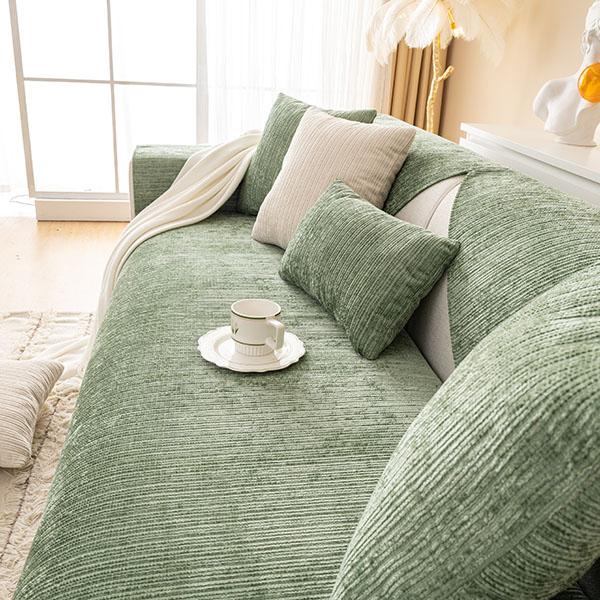 Скандинавский чехол для дивана из синели для гостиной, нескользящая толстая подушка для дивана, кресло, коврик для сиденья, угловой диван, полотенце