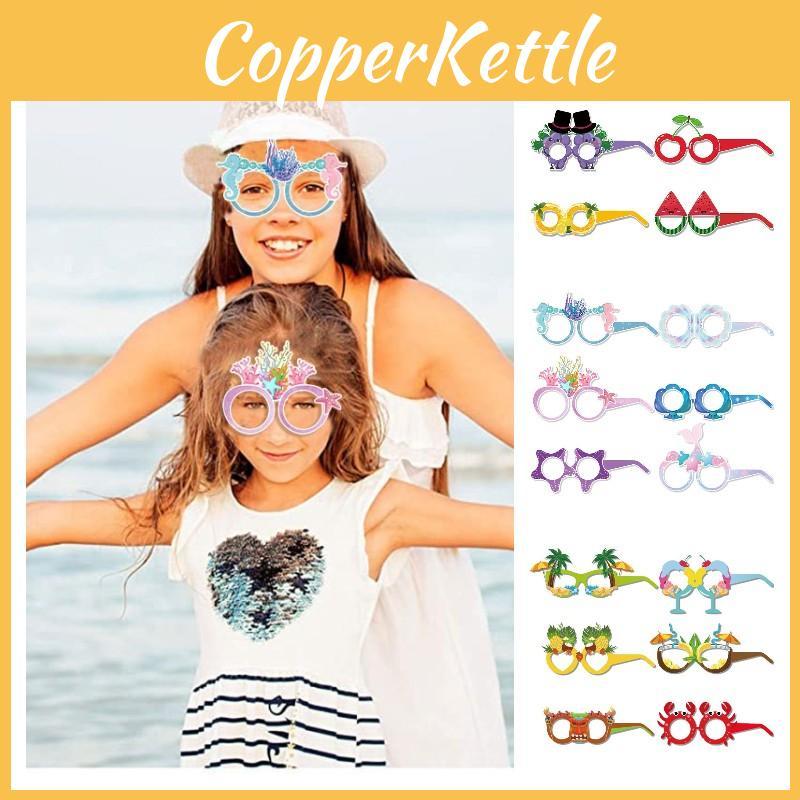 Colorful Mermaid And Fruit Themed Paper Glasses For Children Ideal For Summer Parties And Festive Occasions