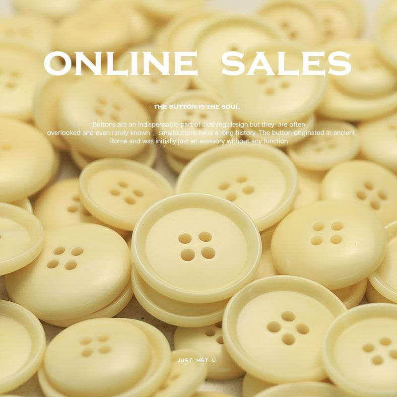 Clothing Buttons, Four-Eye Fruit, Clothing Buttons, Knitted Cardigan, Trench Coat, Coat, Decorative Buttons