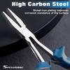 SPEEDWOX Long Reach Flat Pliers, Flat Nose Pliers, Mini, Perfect for Precision Work In Hard-to-Reach Spaces, Long, Slotless, Long Tip, Compact, Lightw