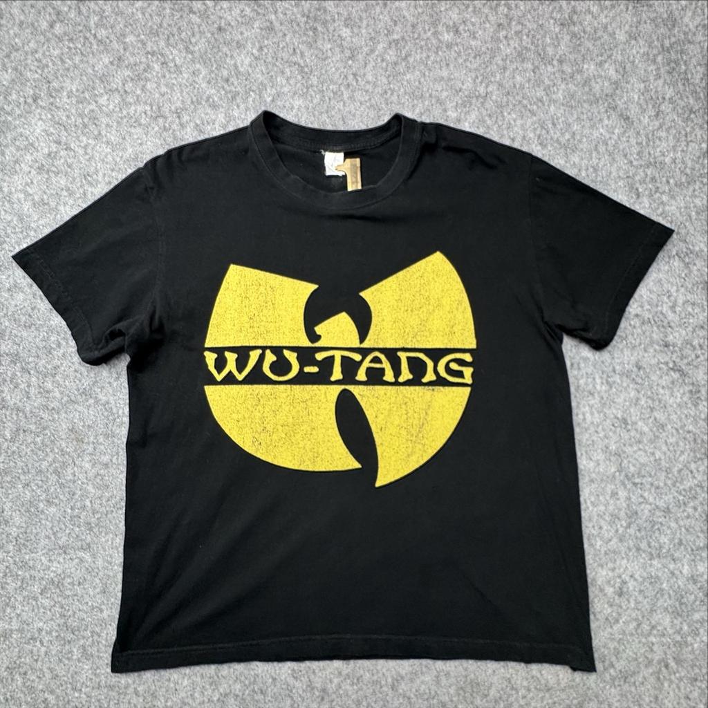 Vintage Wu-Tang Clan Shirt Mens Large Black Yellow Logo Graphic Rap Hip Hop Tee Unisex T-Shirt