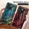 For MOTOROLA MOTO Edge 40 Neo Gradient Painted Tempered Glass Phone Case For Moto Edge 30 Ultra Lens Protection Shockproof Back Cover