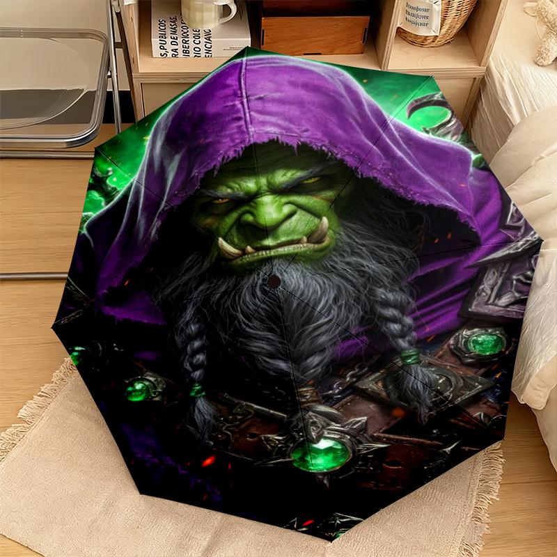 1 шт. Автоматический зонт World of Warcraft - Подходящий для путешествий, улицы, портативный зонт, подарок на день рождения, повседневные принадлежности