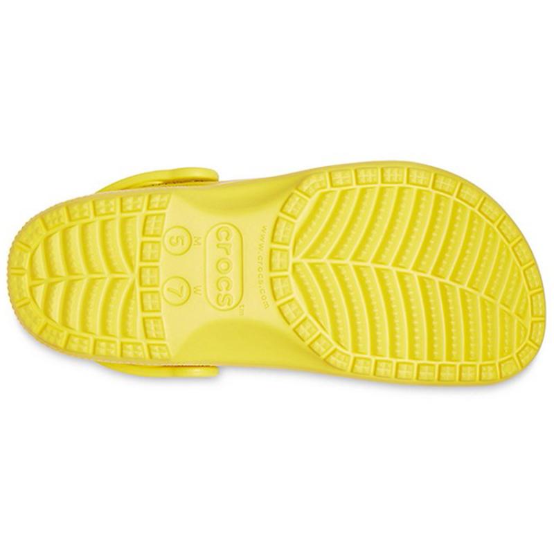 SMILEY x Crocs Classic Clog Translucent Smiley Beach Sandals Unisex Yellow