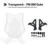 Motorcycle Windscreen Windshield Wind Screen Shield Protector Deflector Guard For 790duke 790 Duk 18-24 890duke 890 Duk 20-23