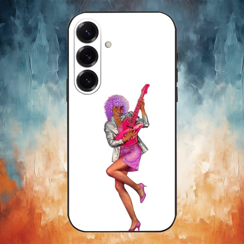 Чехол для телефона J-Jem And The Holograms для Samsung Galaxy A73, A72, A71, A70, A53, A52, A51, Другие Мягкий Черный Чехол