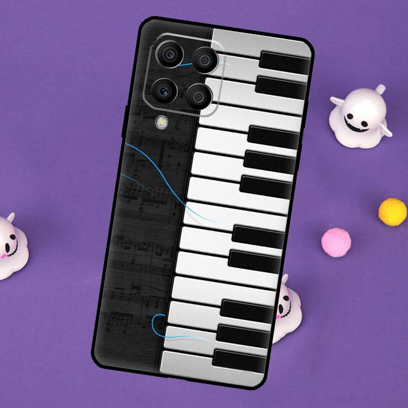 Клавиши пианино Винтажные ноты Чехол для Samsung Galaxy M11 M51 M31 M33 M13 M23 M53 M15 M55 M14 M34 M54 M20 M32 M52