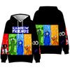 19 Colors Rainbow Friends Cartoon Printed Men Women Hoodies Autumn Casual Pullover Sweats Hoodie Fashion Sweatshirts Hip Hop Sweatshirt Clothes