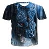 Летняя футболка модная мужская уличная панк повседневная спортивная футболка с коротким рукавом 3D топ
