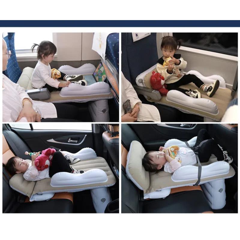 Надувная кровать для автомобиля, кровать для путешествий в самолете, портативная надувная кровать для высокоскоростных поездов, флокированный матрас из ПВХ