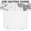 Электрическое одеяло с подогревом 5 В, низковольтная зарядка через USB, быстро нагреваемая теплая шаль, зимняя накидка, застегивающаяся на пуговицы, одеяло