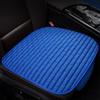 Plaid Three-Piece No-Tie Car Seat Cushion Set for Office and Home - Single Seat and Multi-Seat Interior Decor.