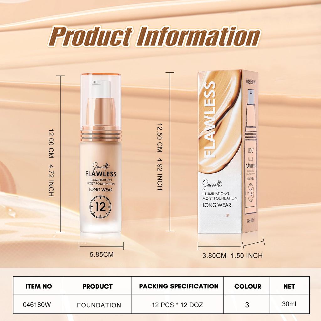 Тональный крем Жидкий консилер Стойкий Без макияжа Матовый Увлажняющий Осветляющий Крем-основа Увлажняющий