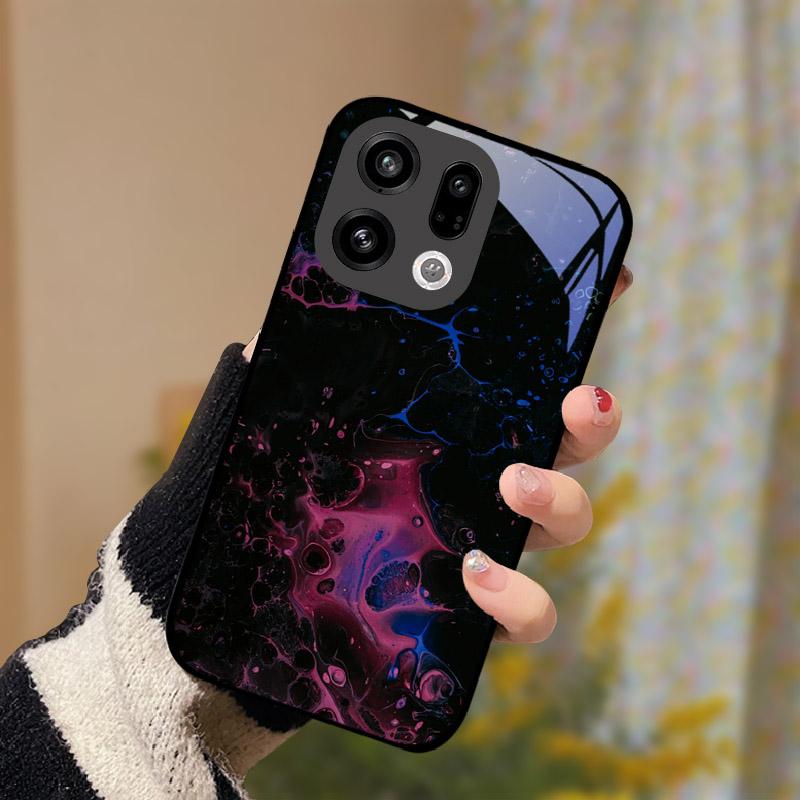 Чехол для Oppo Find X9 Pro Задняя крышка для OPPO FindX9 PLJ110 Закаленное стекло Чехол для телефона X9Pro Защита камеры Ударопрочный бампер